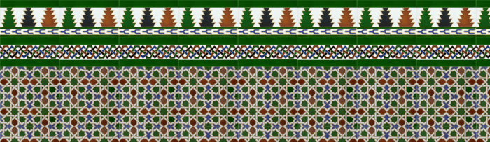 Arabischen farbigen mosaiken