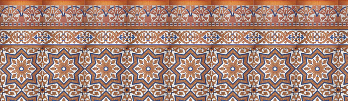 Sevillianischen kupfer mosaiken