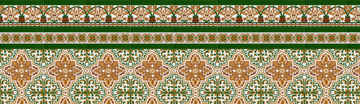 Sevillianischen farbigen mosaiken